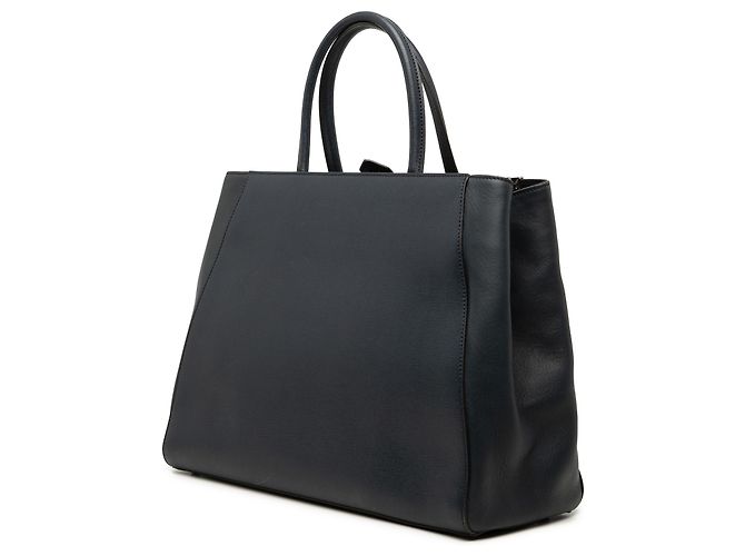 Fendi 2Jours Satchel aus Leder in Schwarz Größe Medium - Ansicht 2