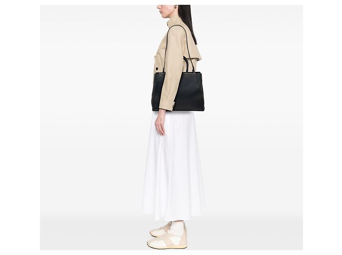 Fendi 2Jours Satchel aus Leder in Schwarz Größe Medium - Ansicht 7