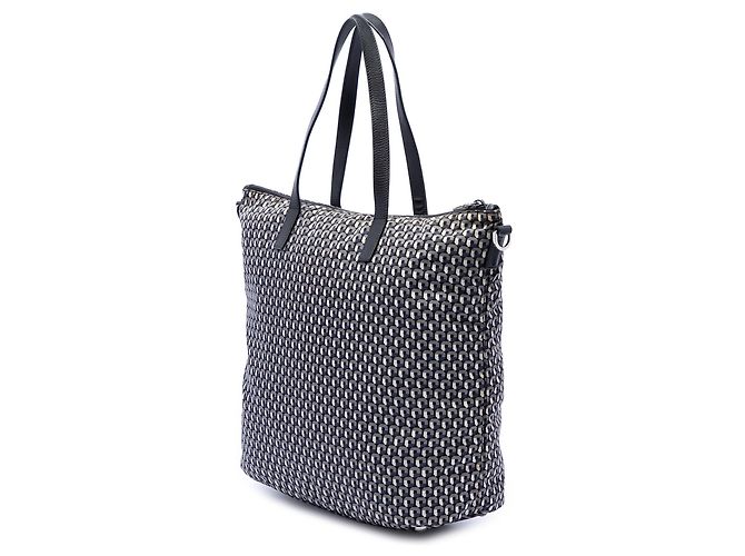 Bolso satchel Prada Black Tessuto Stampato Negro - vista 2