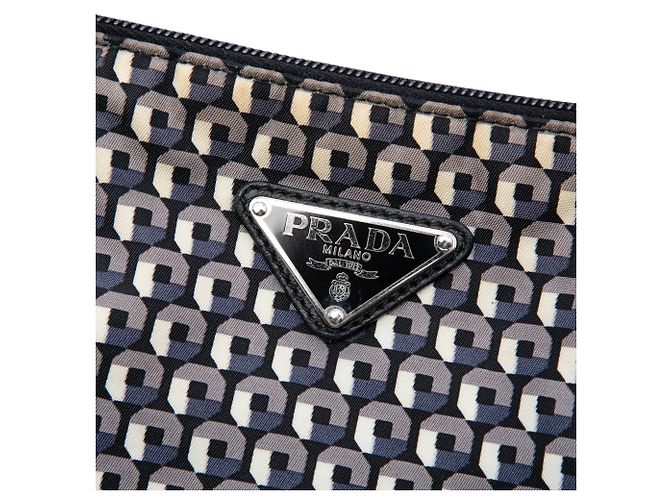 Bolso satchel Prada Black Tessuto Stampato Negro - vista 5