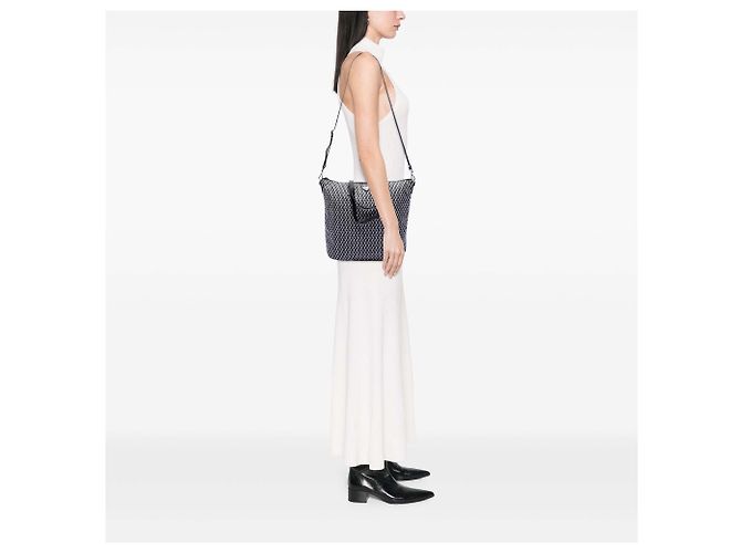 Bolso satchel Prada Black Tessuto Stampato Negro - vista 6