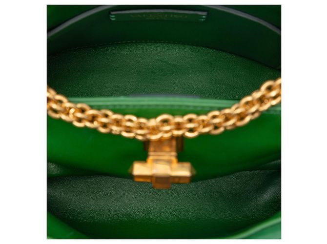 Borsa Valentino Green Small Nappa Roman Stud The Handle Verde - vista 4