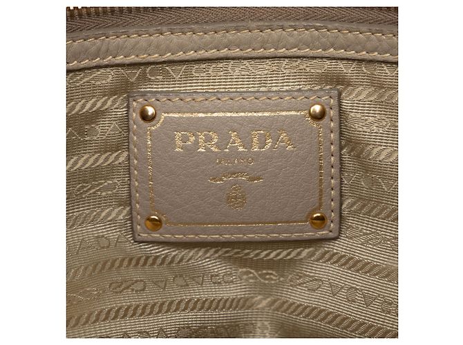 Tote convertibile aperto in Vitello Daino marrone Prada Taupe - vista 5