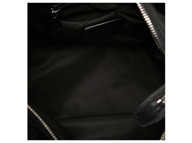 Borsa Satchel Reversibile in Tessuto Marrone Prada Marrone scuro - vista 4