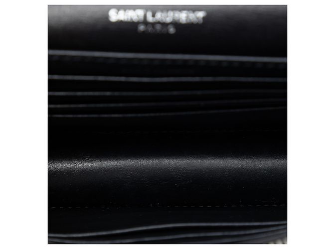 Cartera con cadena Saint Laurent Black Mini Calfskin Monogram Sunset - vista 4