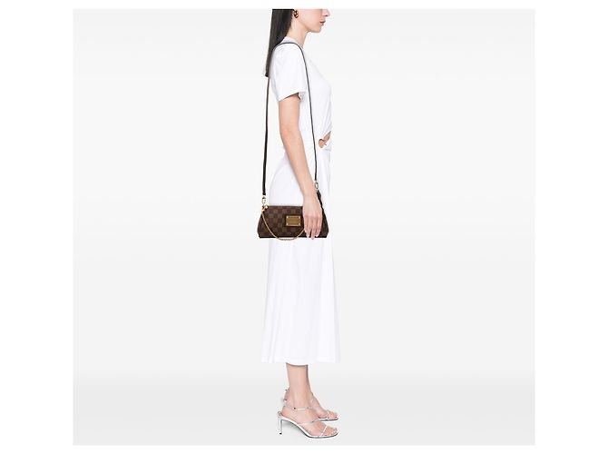 Louis Vuitton Marrone Damier Ebene Eva - vista 7