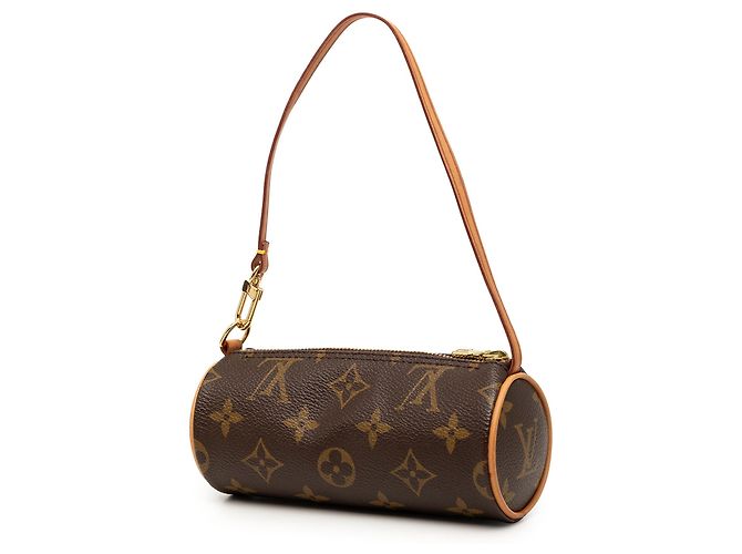 Louis Vuitton Brown Monogram Papillon Pochette Marrone - vista 2
