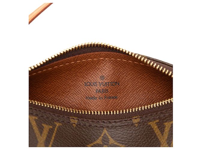 Louis Vuitton Brown Monogram Papillon Pochette Marrone - vista 5