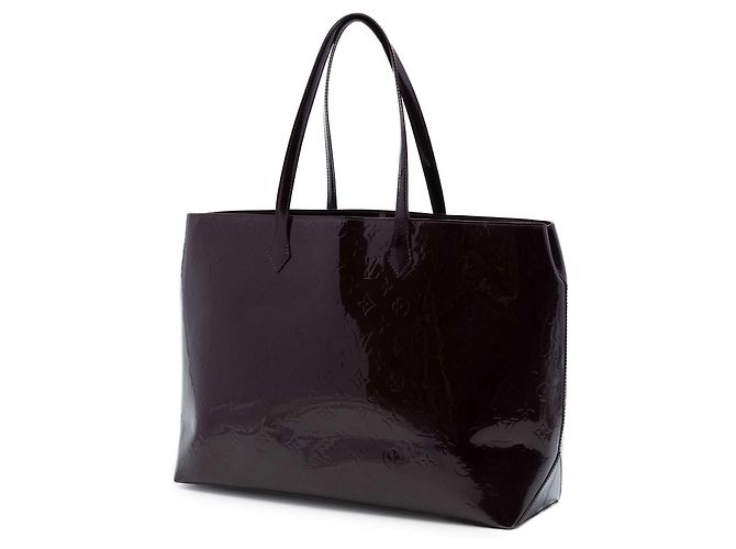 Louis Vuitton Purple Monogram Vernis Wilshire GM Porpora - vista 2