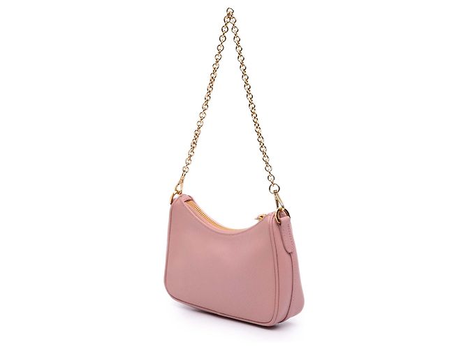 Borsa Prada Pink Saffiano Lux Re Edition 2005 Rosa - vista 2