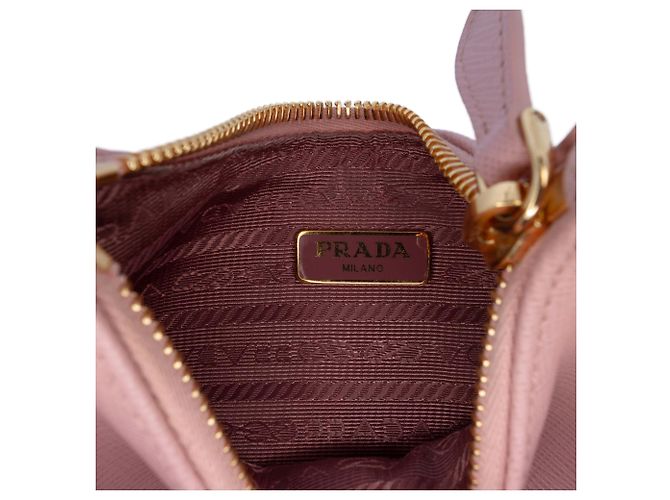 Borsa Prada Pink Saffiano Lux Re Edition 2005 Rosa - vista 5