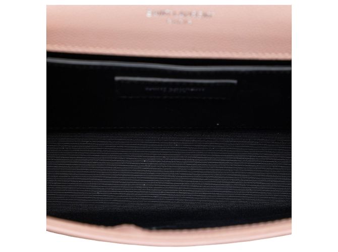 Saint Laurent Borsa a tracolla Kate Tassel in pelle granulata rosa - vista 4