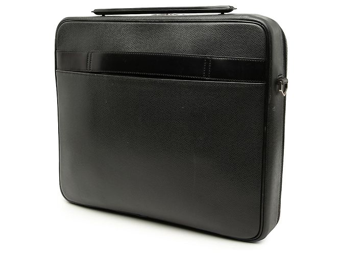 Louis Vuitton Black Taiga Porte Ordinateur Odessa Preto - vista 2