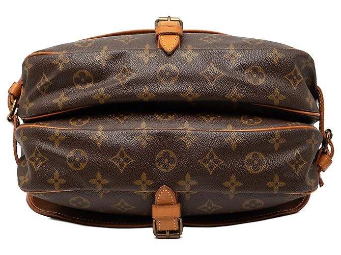 Louis Vuitton Marrone Monogram Saumur 25 - vista 3