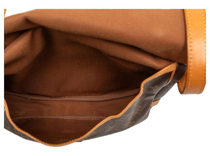 Louis Vuitton Marrone Monogram Saumur 25 - vista 4