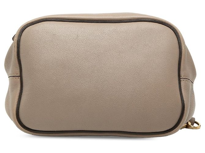 Zaino Faye piccolo in pelle di vitello e scamosciato marrone Chloé Taupe - vista 3