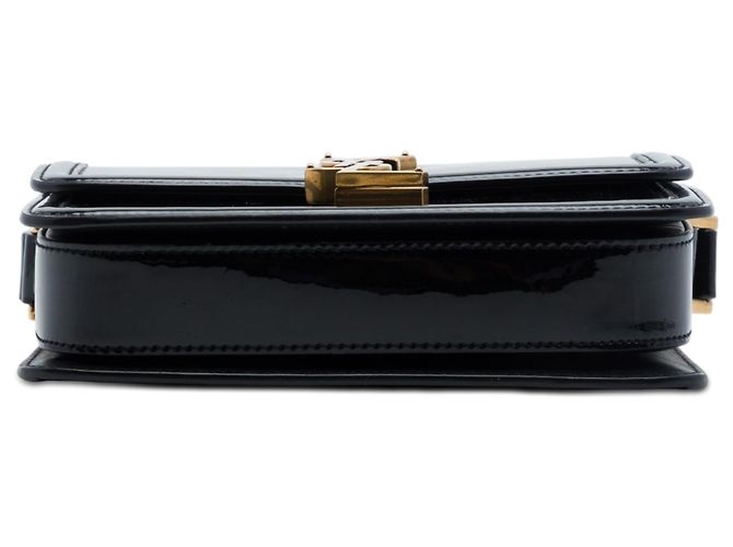 Borsa Solferino in vernice nera Small di Saint Laurent nella scatola Nero - vista 3