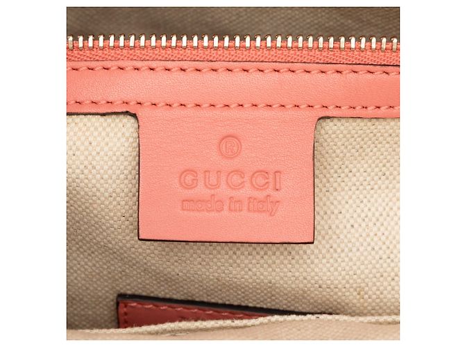 Tote en cuir de veau GG Marmont rose Gucci - vue 5