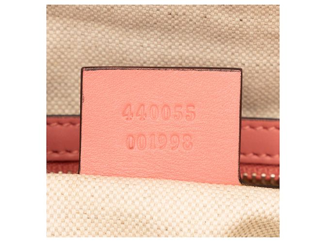 Tote en cuir de veau GG Marmont rose Gucci - vue 7