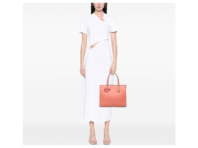 Tote en cuir de veau GG Marmont rose Gucci - vue 9