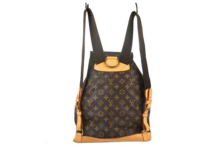 Louis Vuitton Vintage Montsouris Monogram Canvas GM Marrone - vista 2