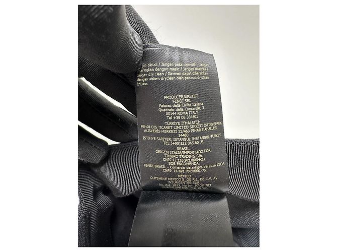Fendi Roma Cap mit besticktem Logo - Schwarz - Ansicht 13