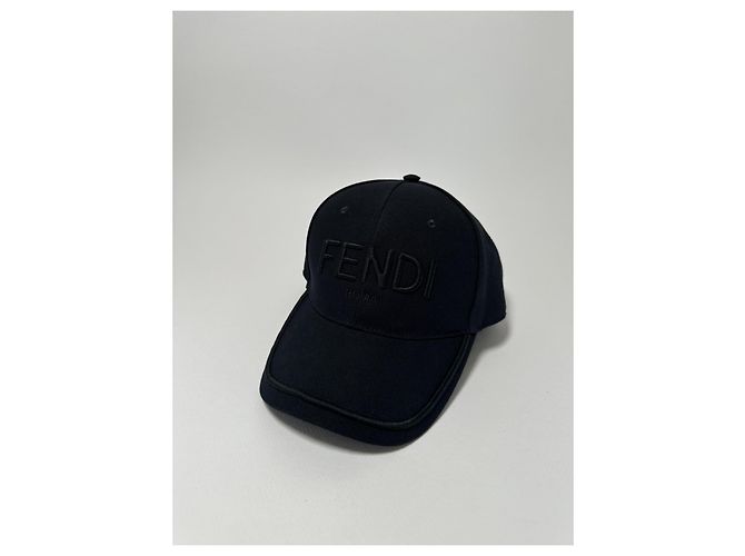 Fendi Roma Cap mit besticktem Logo - Schwarz - Ansicht 15