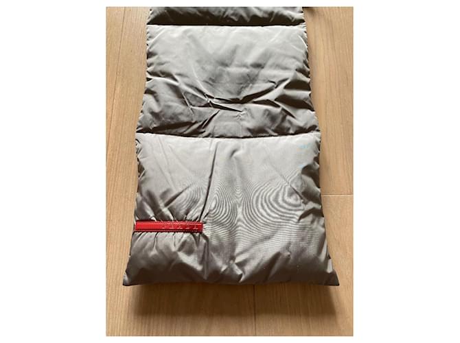 Sciarpa Prada Sport Nylon Imbottito Acciaio Grigio - vista 2