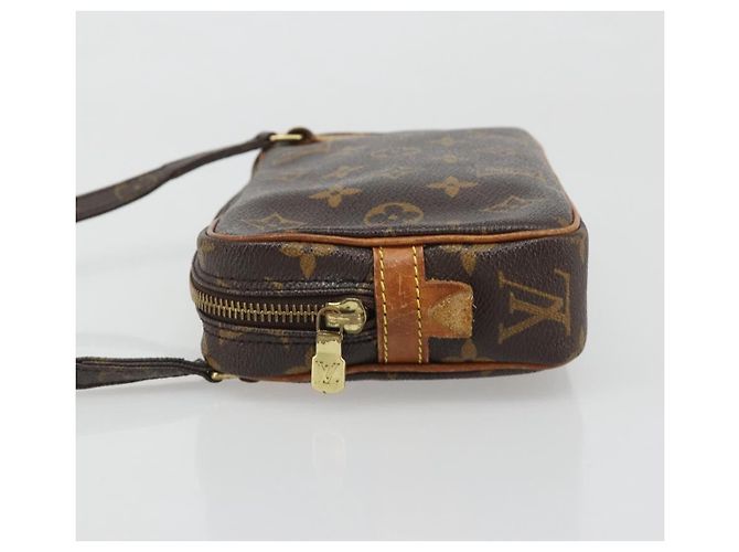 Louis Vuitton Pochette Marly Bandouliere Monogram Canvas medium Marrone - vista 4