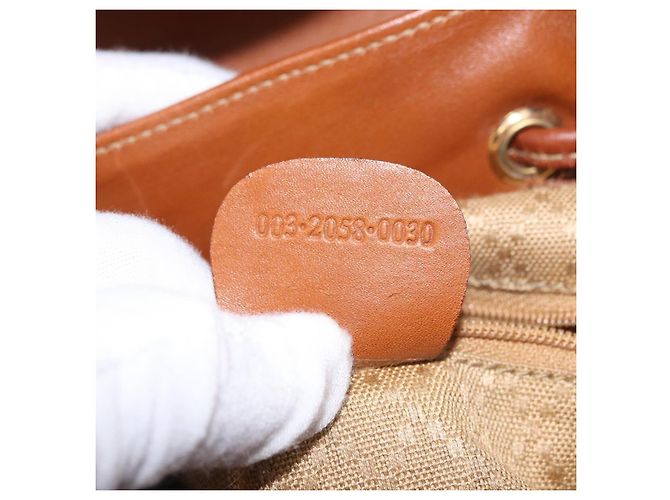 Gucci Vintage Bamboo Leather Mini Marrone - vista 7
