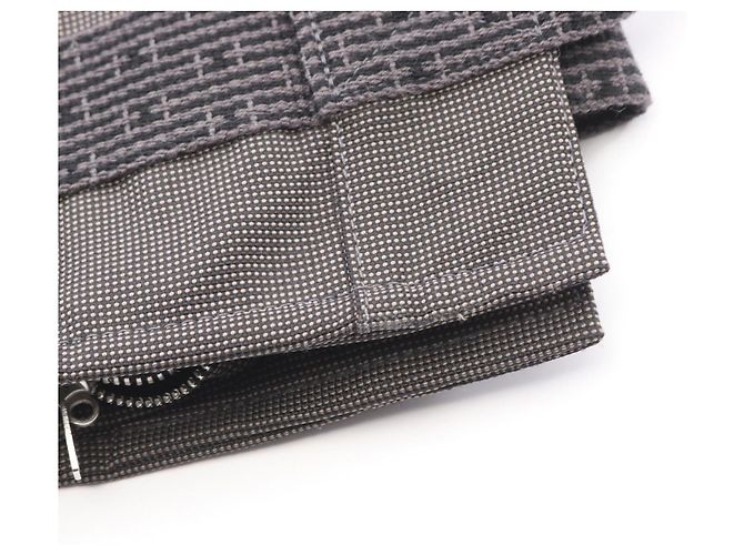 Hermès Zaino Hermes Aline Ad PM Nylon Canvas Grigio - vista 4