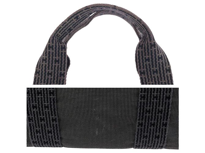 Hermès Hermes Herline MM Tote Bag Polyamide/Polyester Grey - view 5