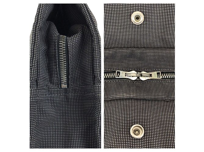 Hermès Hermes Herline MM Tote Bag Polyamide/Polyester Grey - view 6