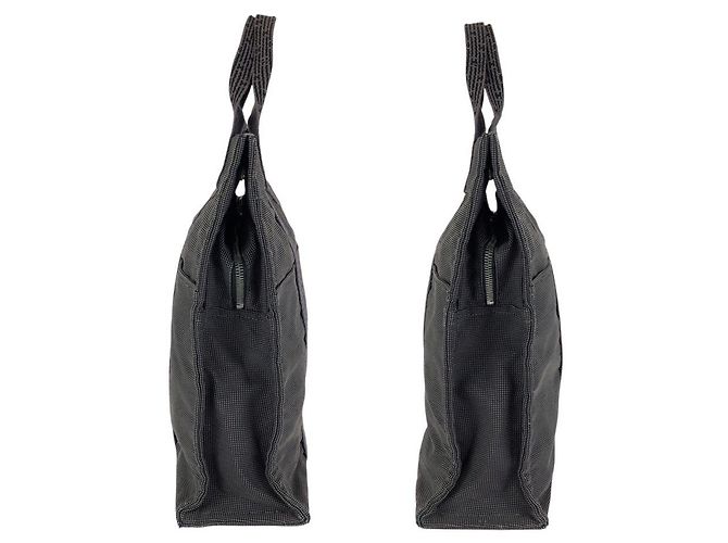Hermès Hermes Herline MM Tote Bag Polyamide/Polyester Grey - view 8