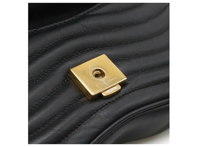 Borsa Louis Vuitton New Wave Chain PM in pelle Nero - vista 9