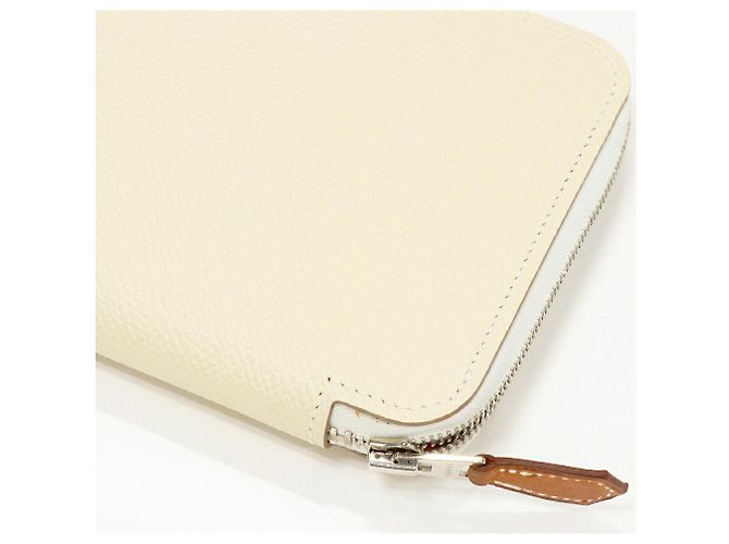 Hermès Portafoglio lungo Hermes Azap in pelle Epsom e seta Rosso - vista 5