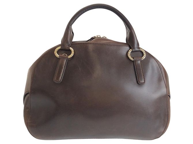 Bulgari Borsa 2WAY in pelle Bvlgari Leoni Marrone - vista 2