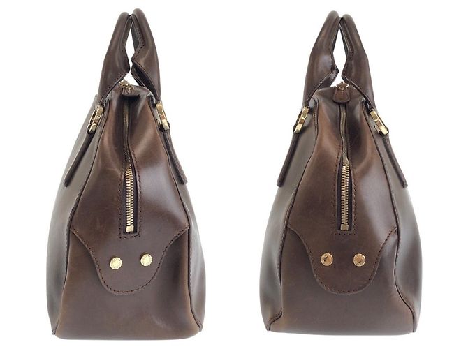 Bulgari Borsa 2WAY in pelle Bvlgari Leoni Marrone - vista 8