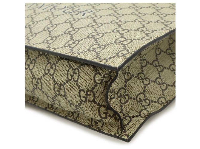Gucci GG Supreme Tiger 2WAY Tote Tasche Braun Beige - Ansicht 3