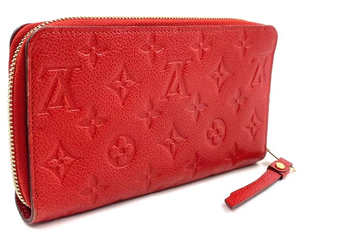 Portafoglio Zippy Louis Vuitton in pelle rossa Rosso - vista 2