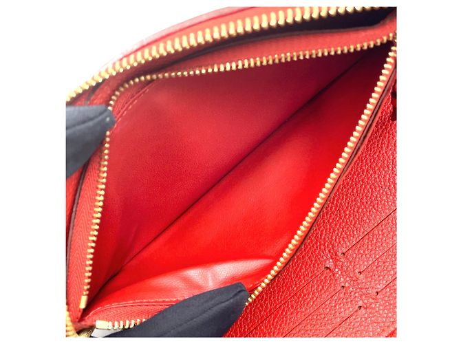Portafoglio Zippy Louis Vuitton in pelle rossa Rosso - vista 5