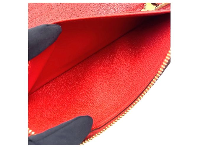 Portafoglio Zippy Louis Vuitton in pelle rossa Rosso - vista 7