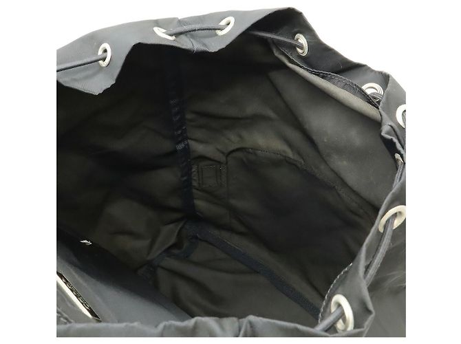 Mochila Prada Nylon Logo Triangle Negro - vista 7