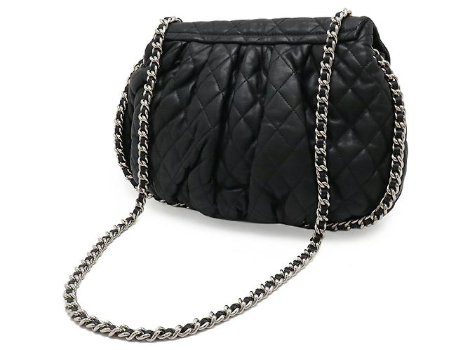 Borsa a Spalla Chanel Matelasse Luxury Chain Nero - vista 2