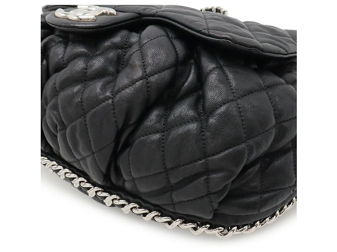 Borsa a Spalla Chanel Matelasse Luxury Chain Nero - vista 3
