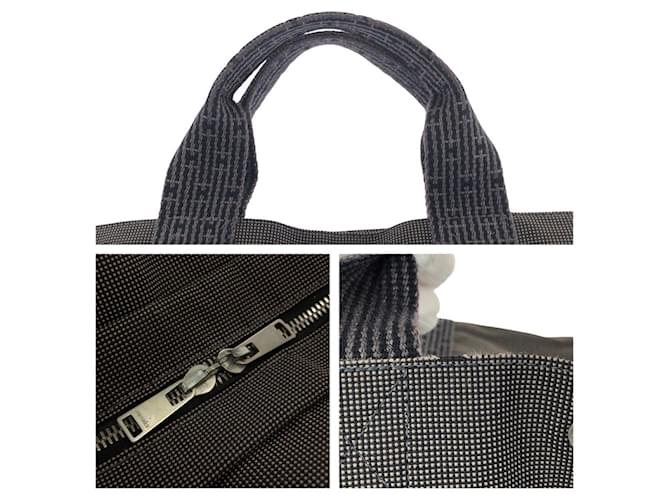 Hermès Hermes Herline MM Tote Bag Polyamid/Polyester Grau - Ansicht 6