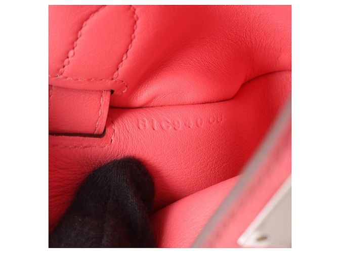 Hermès Borsa a tracolla in pelle Hermes Mini Jypsiere Rosa - vista 2