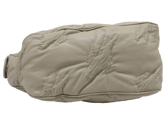 Borsa a tracolla Burberry Medium Shield in pelle verde - vista 6