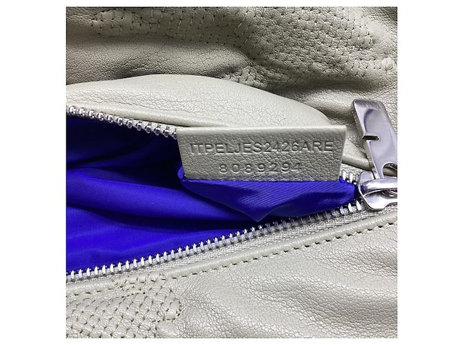 Borsa a tracolla Burberry Medium Shield in pelle verde - vista 7