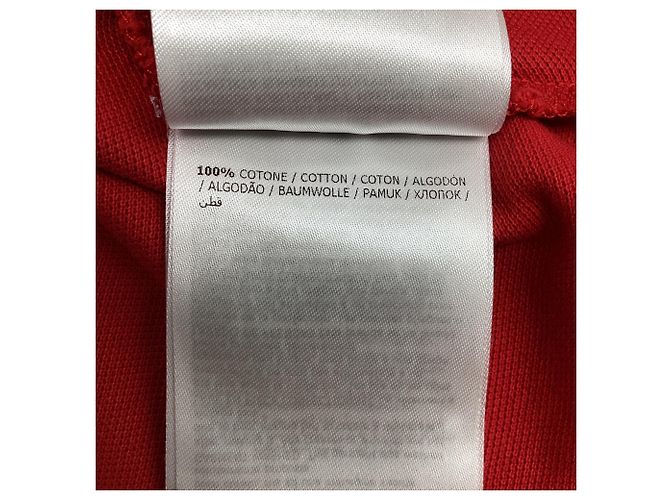 Polo de piqué de algodón con parche del logotipo Moncler, rojo Roja - vista 4